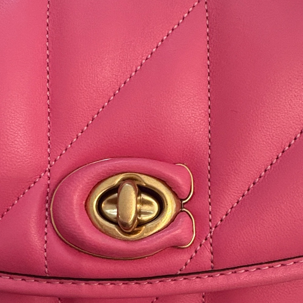 Coach Fuchsia Quilted Crossbody Bag - Picture 2 of 11